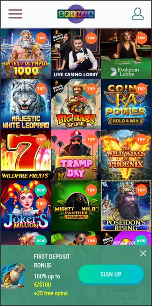 Spinia Casino Logo Spinia